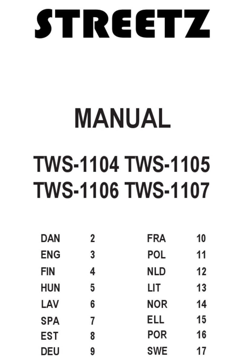 Streetz TWS-1104 manual