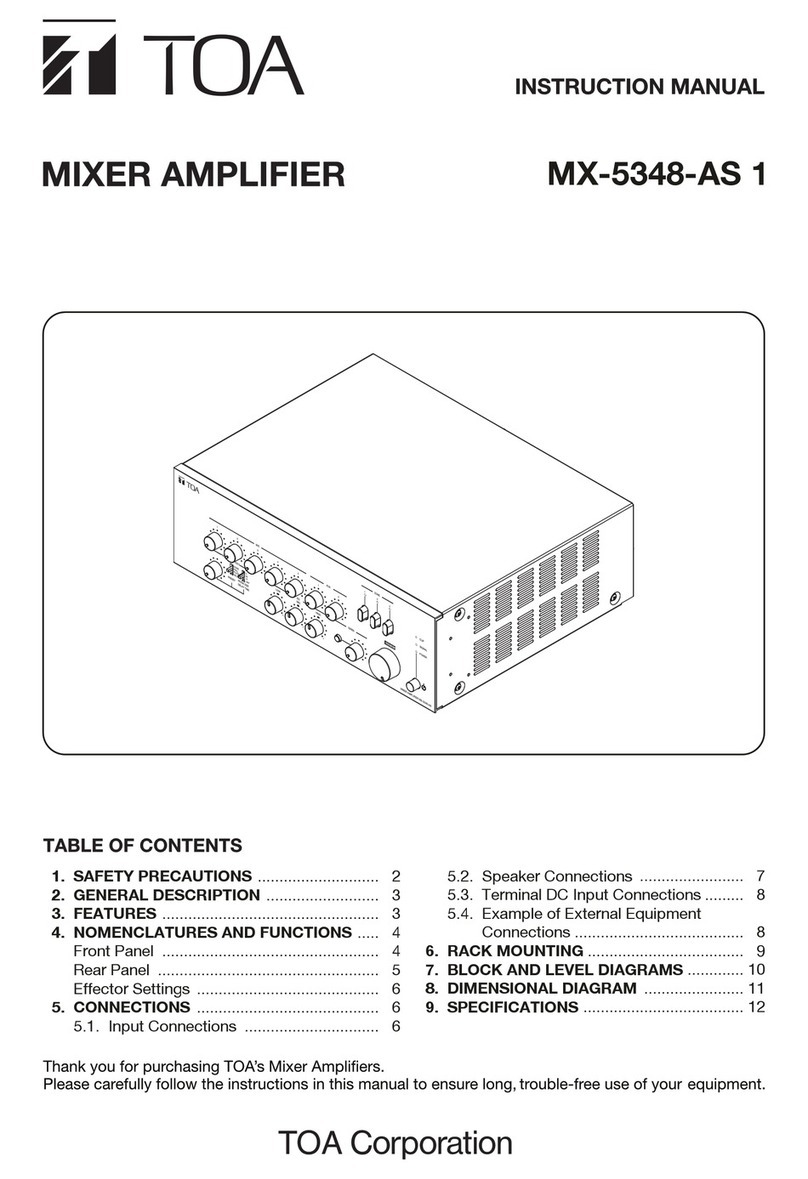 Toa MX-5348-AS 1 instruction manual