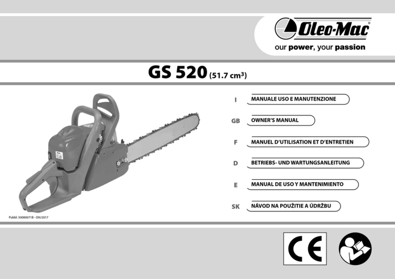 Oleo-Mac GS 520 User manual Oleo-Mac GS 520 User manual