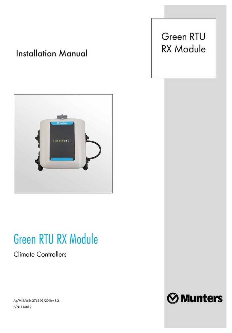 Munters Green RTU RX User manual