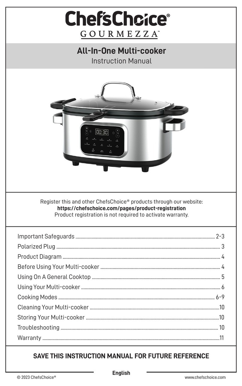Chef's Choice GOURMEZZA User manual