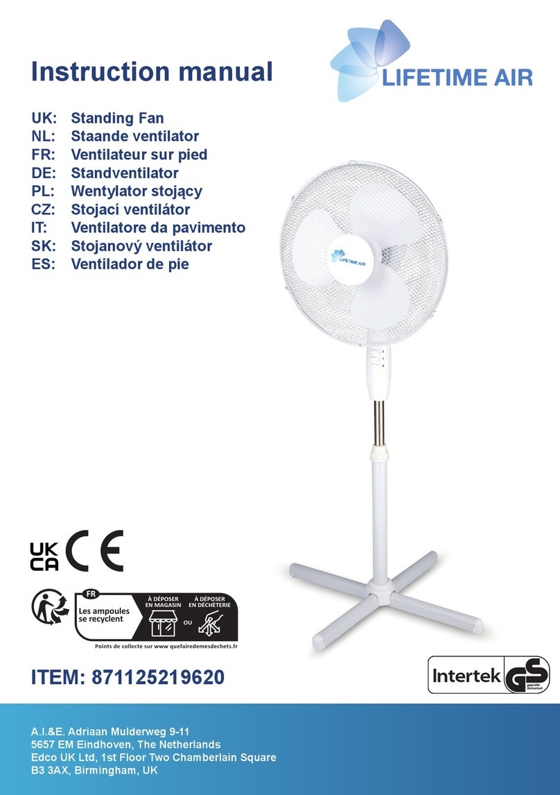 Lifetime Air 871125219620 User manual Lifetime Air 871125219620 User manual