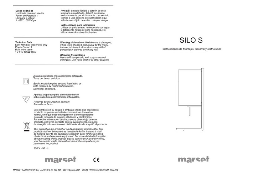 marset SILO S Assembly instructions