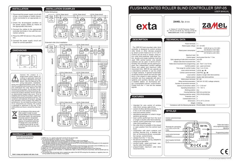 Zamel exta SRP-05 user manual