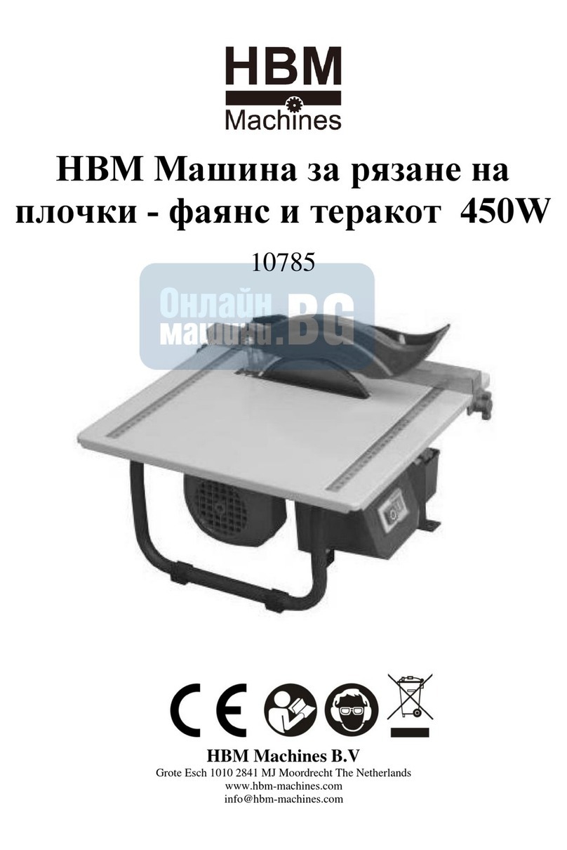 HBM Machines TC180C Original instruction manual