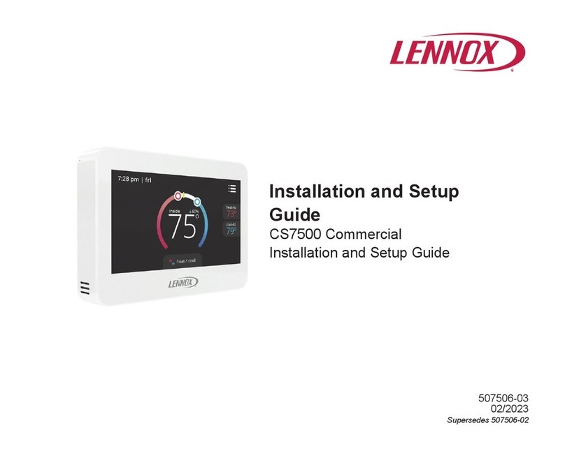 Lennox CS7500 Assembly instructions
