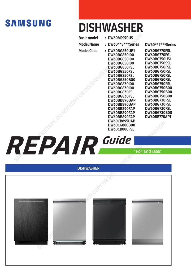 Samsung DW60 8 Series Repair guide