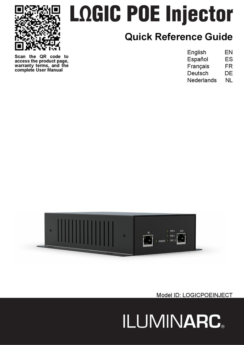 Iluminarc LOGIC POE Injector Quick reference guide
