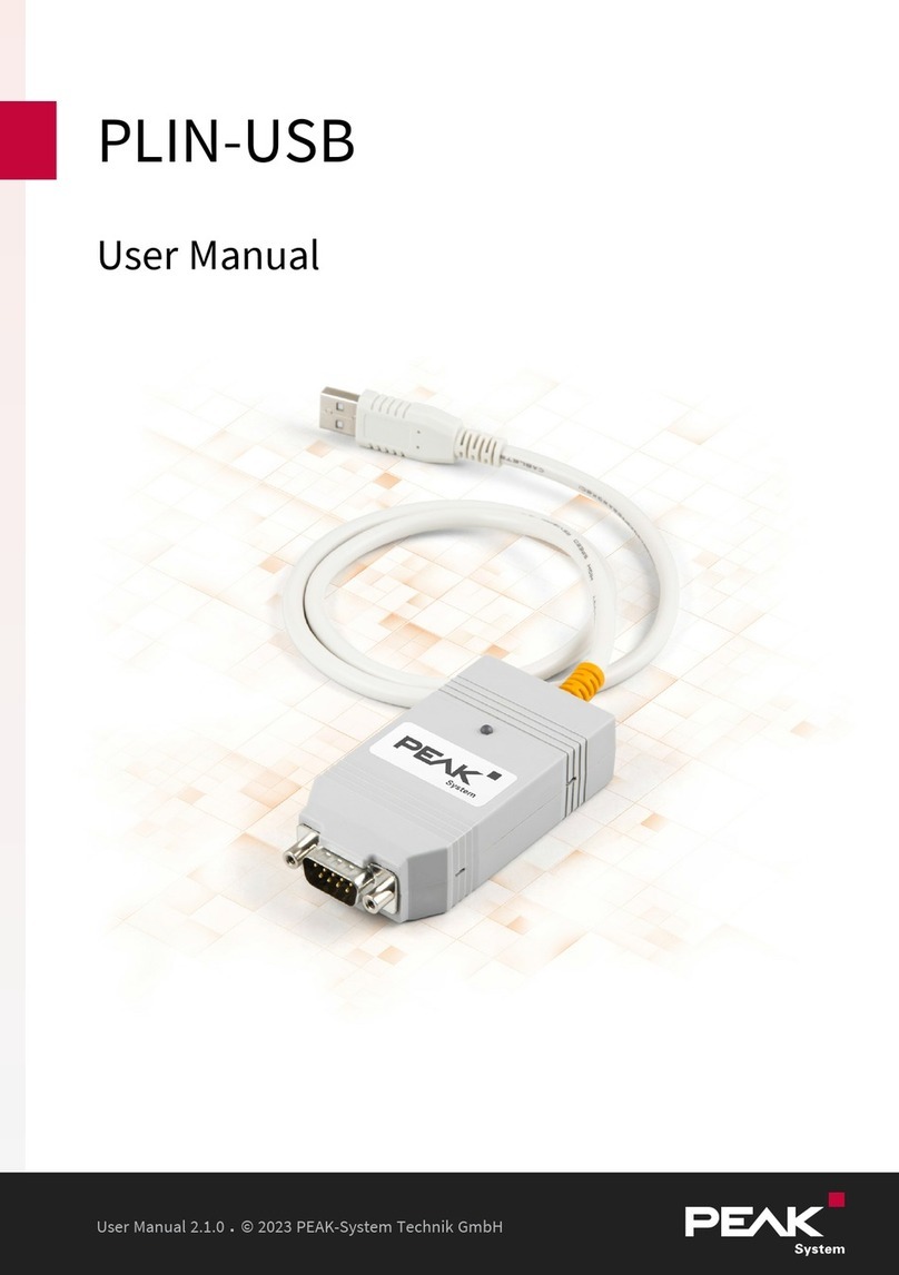 Peak PLIN-USB user manual