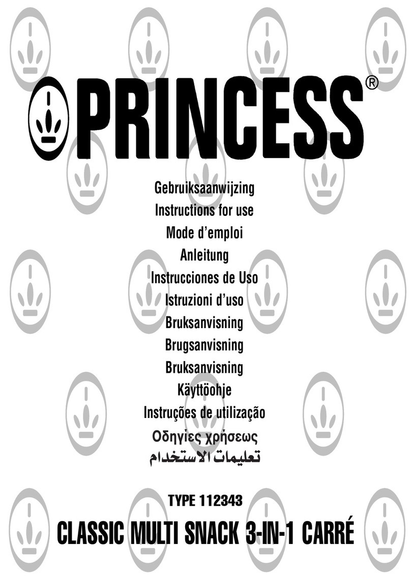 Princess 112343 Instructions for use