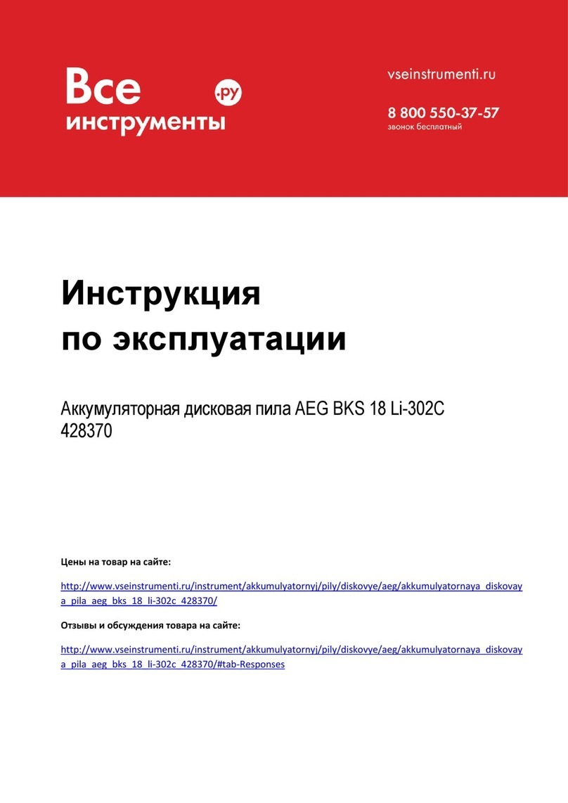 AEG 428370 User manual