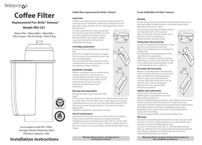 Waterdrop WD-C01 User manual