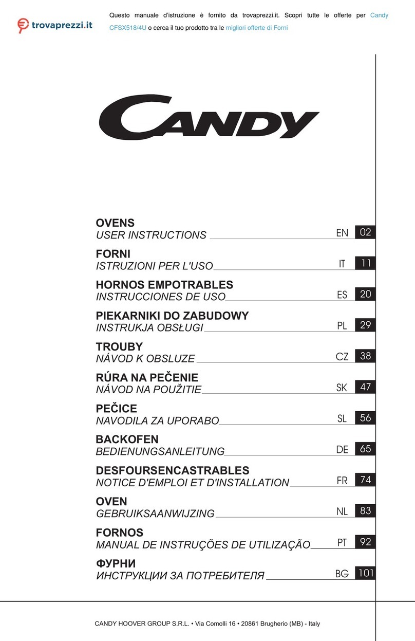 Candy CFSX518/4U User manual