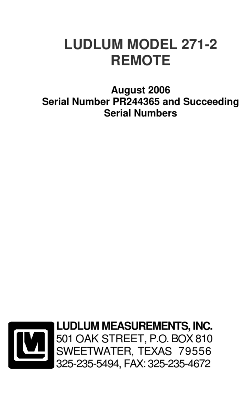 LUDLUM 271-2 quick start guide