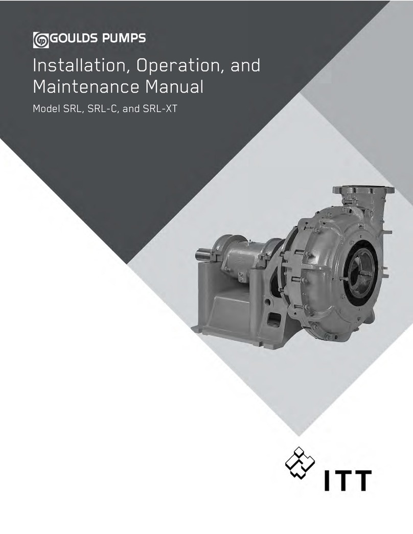 ITT Goulds Pumps SRL User manual ITT Goulds Pumps SRL User manual