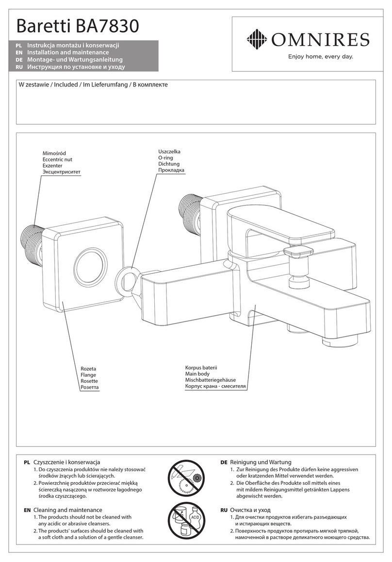 Omnires Baretti BA7830 Instruction Manual