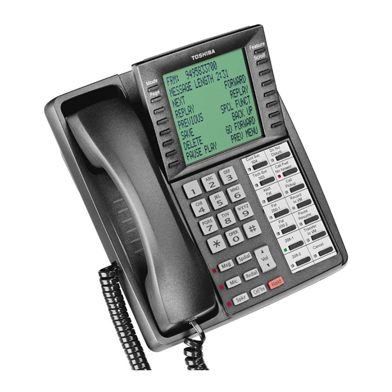 Toshiba STRATA CTX DKT3014-SDL User manual
