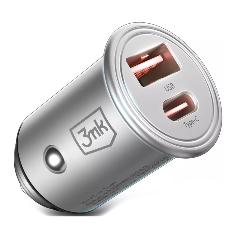 3mk Hyper Car Charger 30W user manual