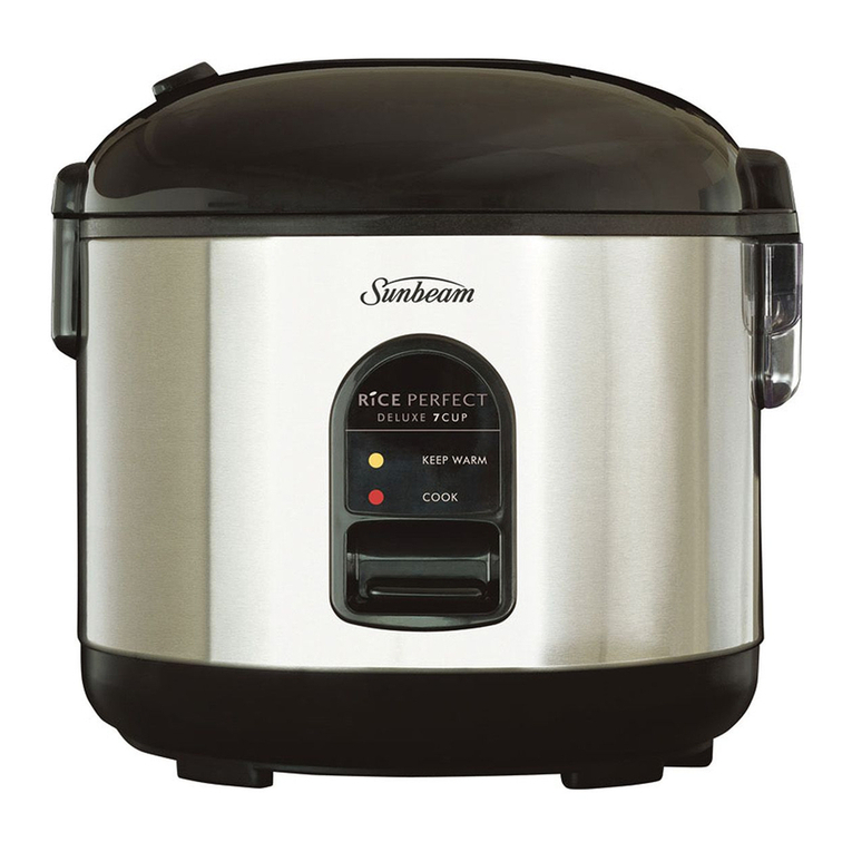 Sunbeam Rice Perfect Deluxe 7 User manual
