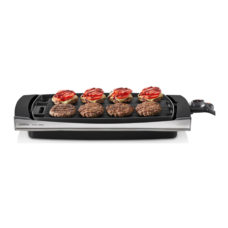 Sunbeam Flip & Grill HG3200 User manual
