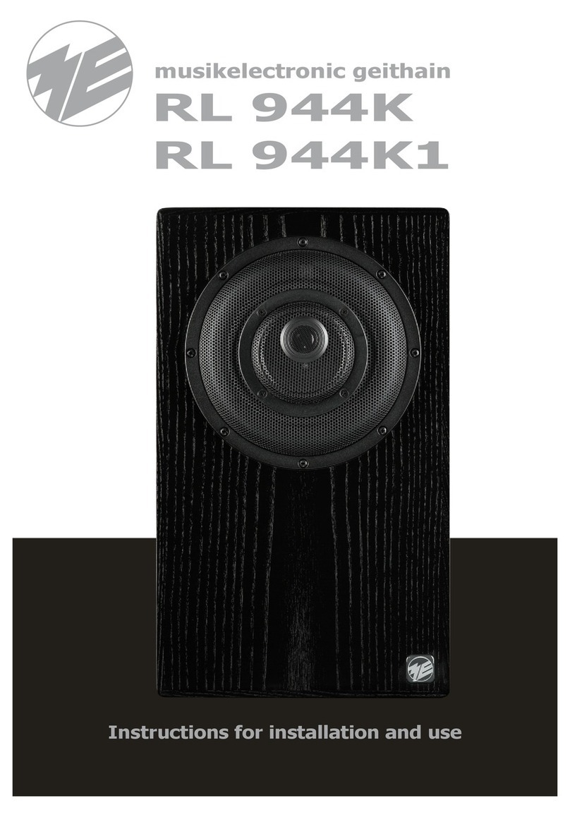 musikelectronic geithain RL944K1 Instructions for installation and use