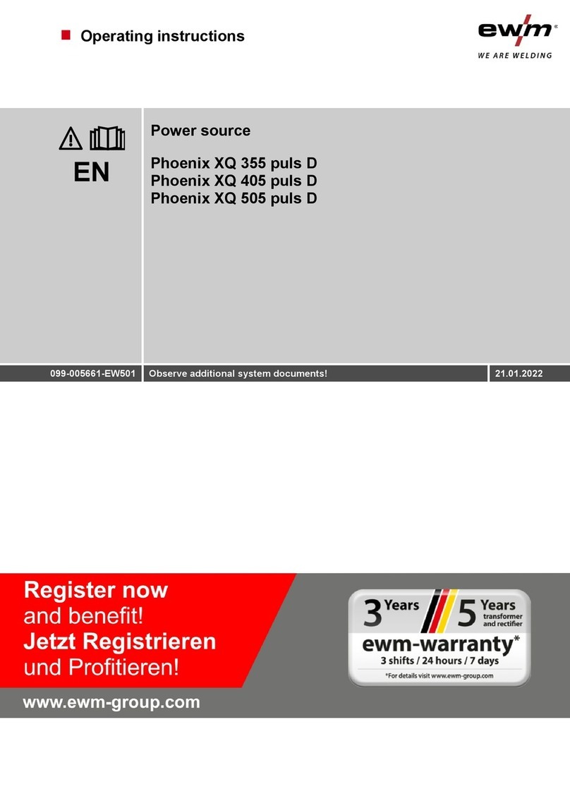 EWM Phoenix XQ 355 puls D Operator's manual