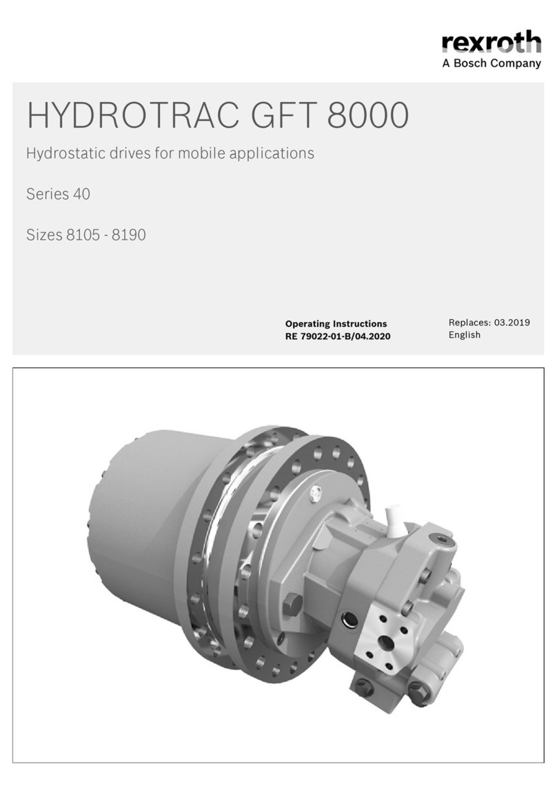Bosch REXROTH HYDROTRAC GFT 8000 User manual