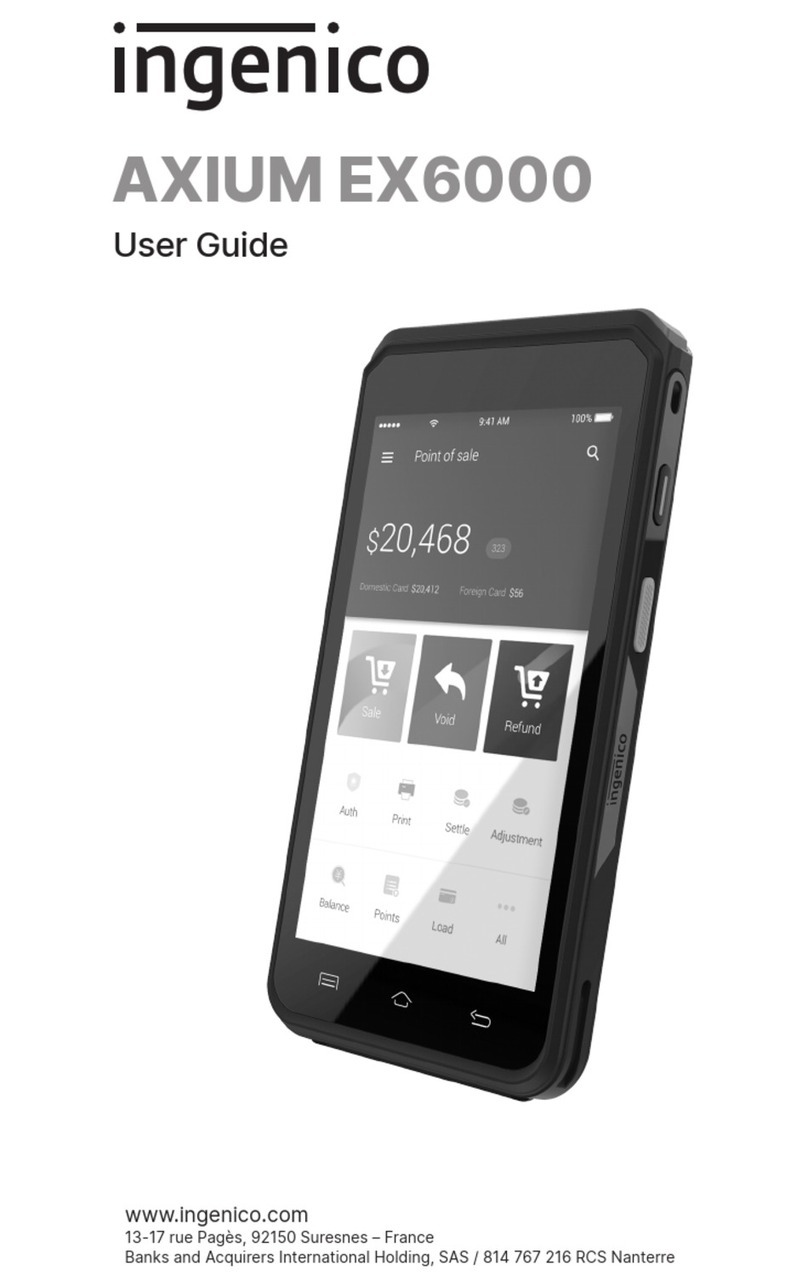 Ingenico AXIUM EX6000 user guide