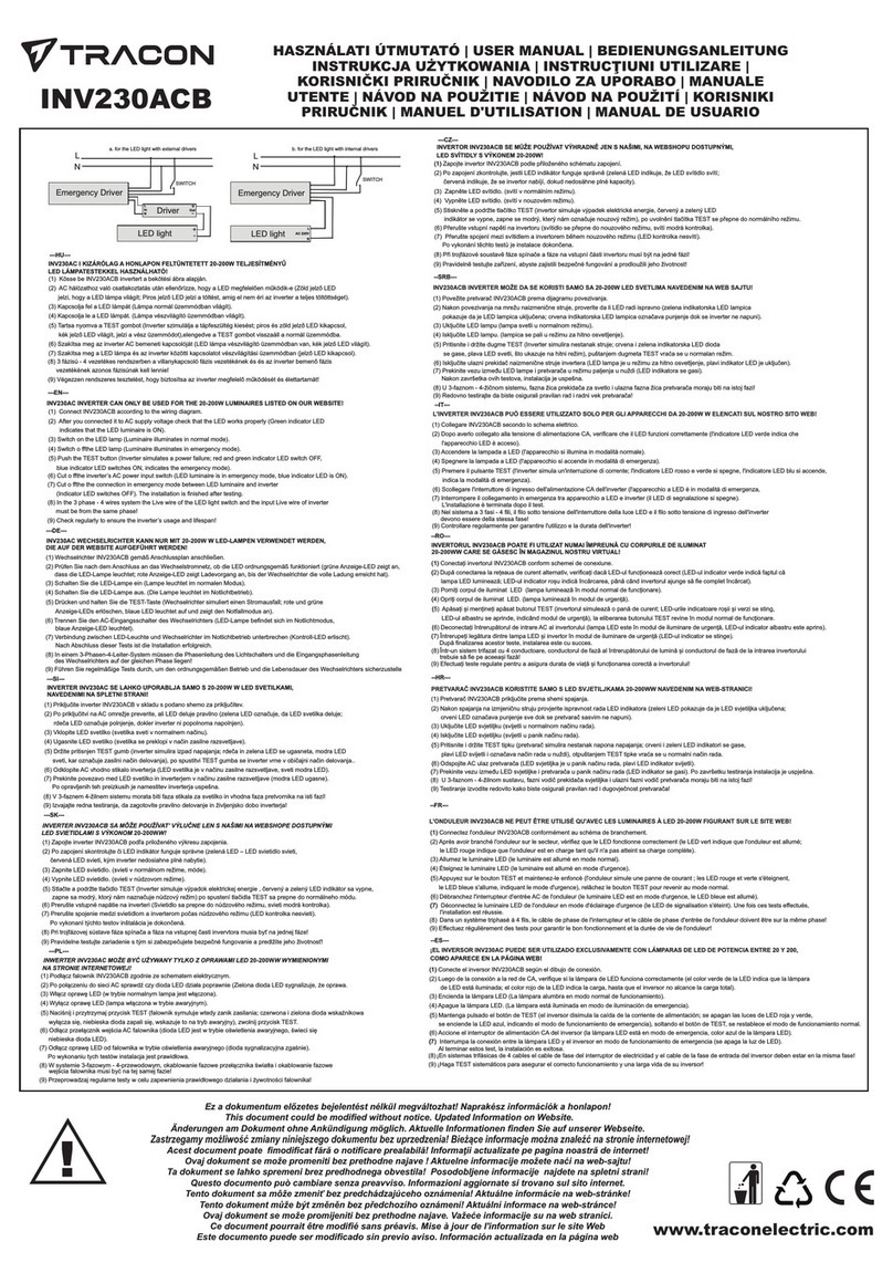 Tracon INV230ACB user manual