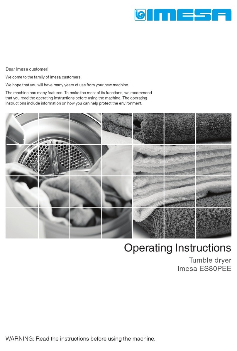 Imesa ES80PEE operating instructions Imesa ES80PEE operating instructions