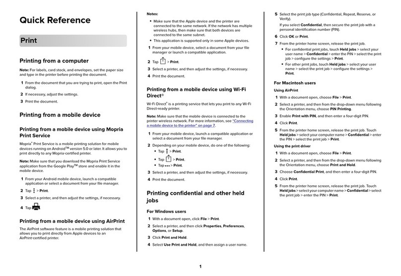 Lexmark CS531dw User manual Lexmark CS531dw User manual