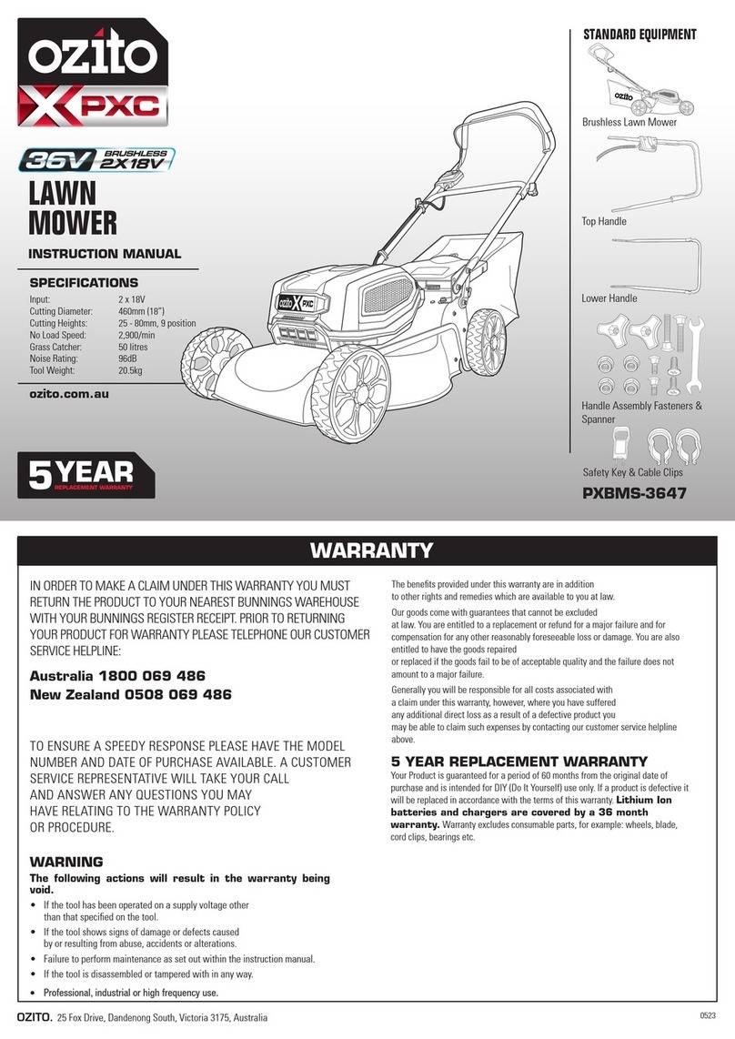 Ozito PXBMS-3647 instruction manual