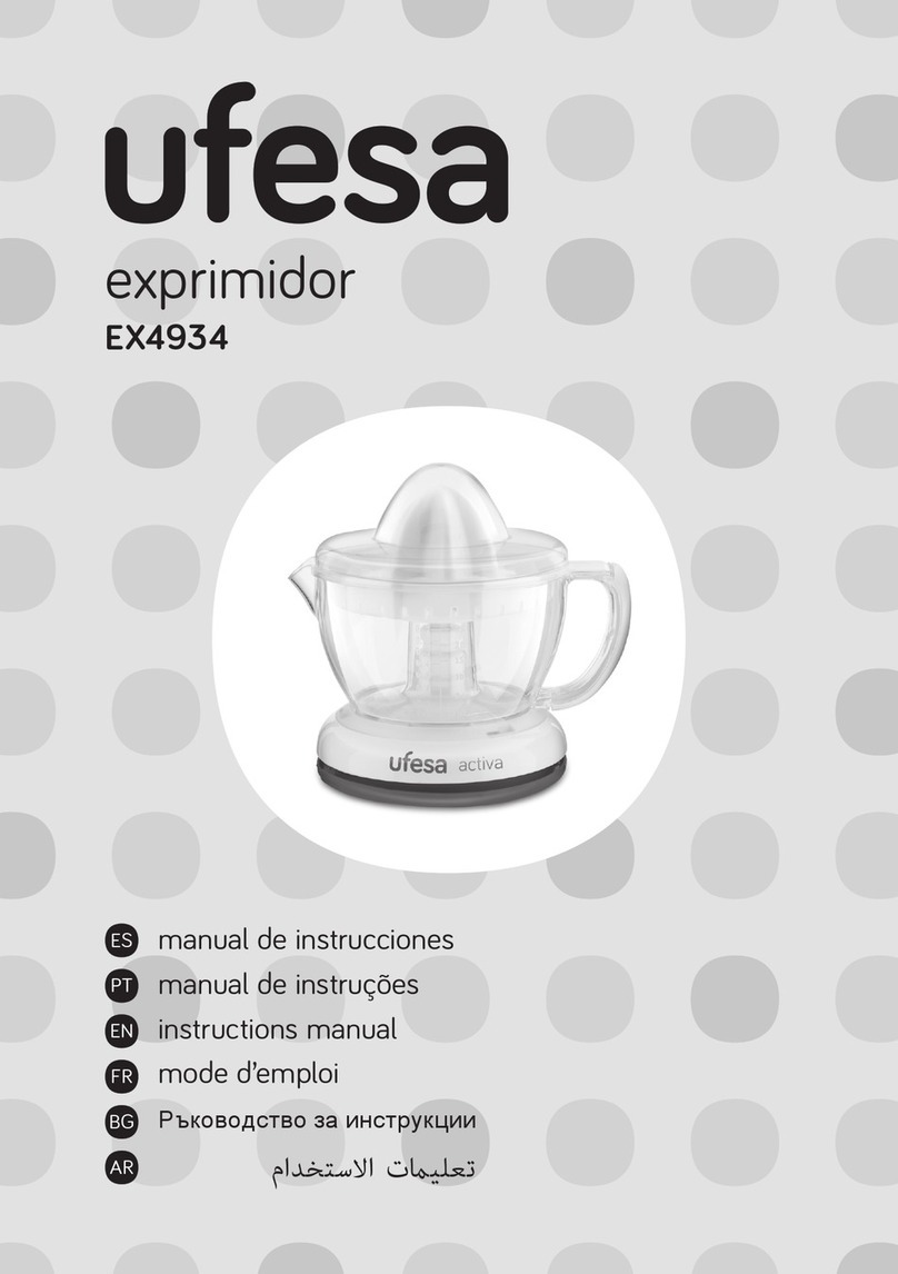 UFESA exprimidor EX4934 User manual UFESA exprimidor EX4934 User manual