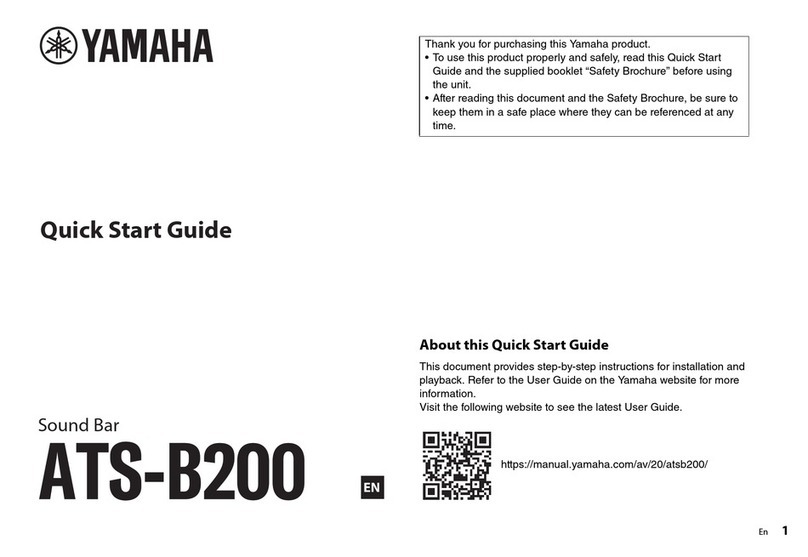 Yamaha ATS-B200 quick start guide