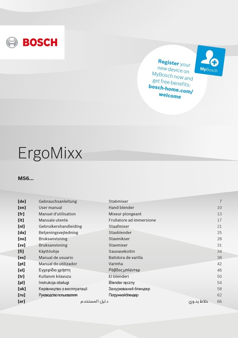 Bosch ErgoMixx MS6CB6157/02 User manual