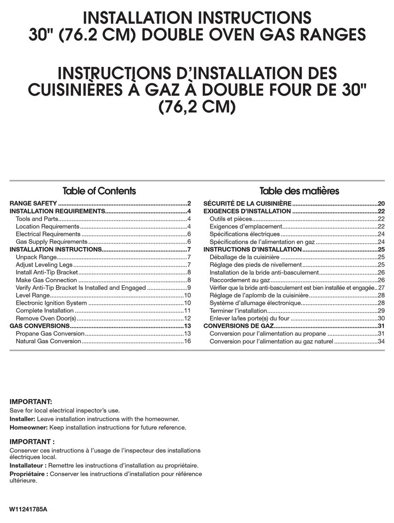 Whirlpool WGG745S0FH User manual