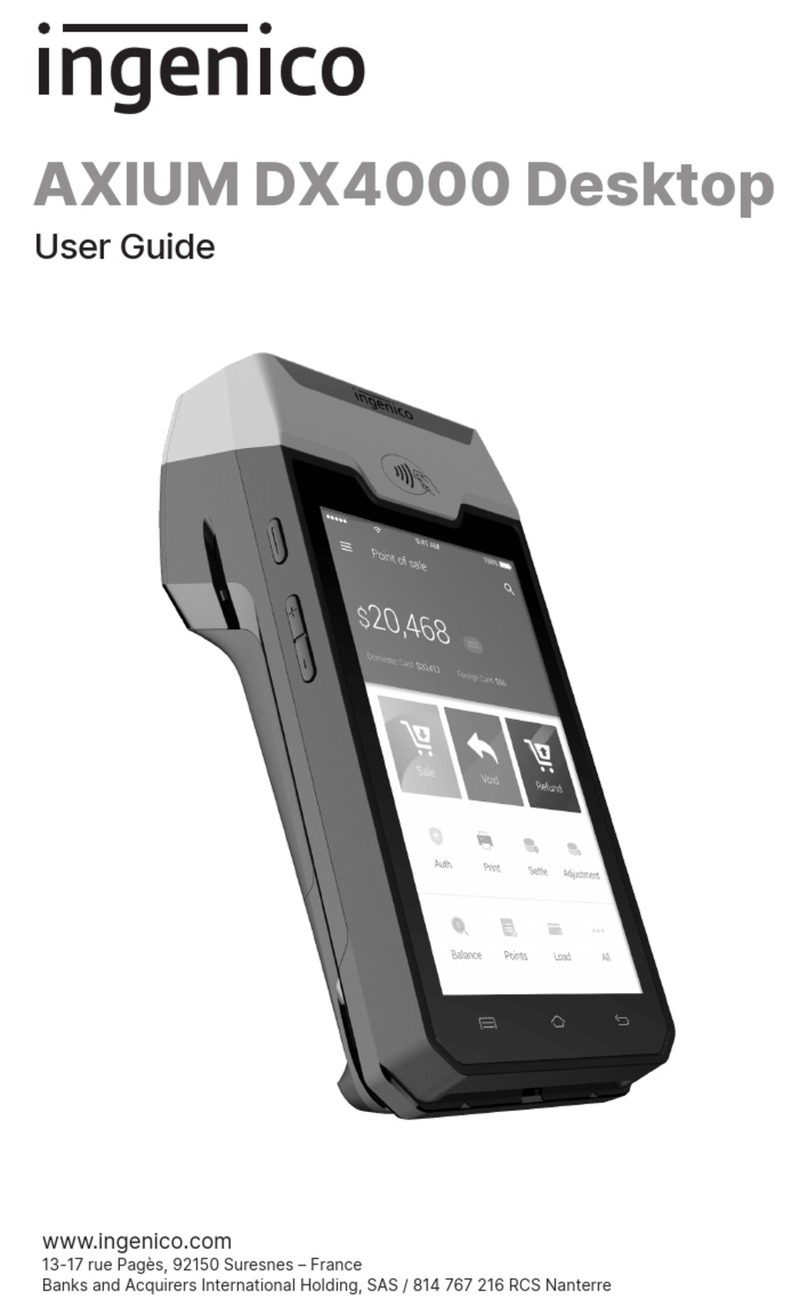 Ingenico AXIUM RX5000 user guide