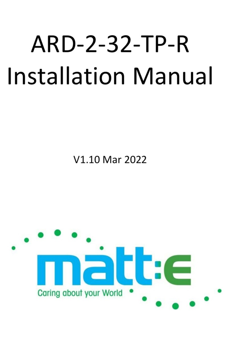 Matt:e ARD-2-32-TP-R User manual Matt:e ARD-2-32-TP-R User manual