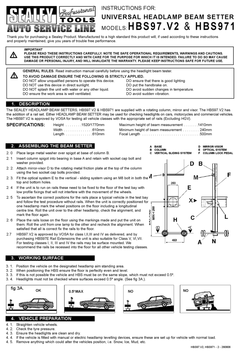 Sealey HBS971 User manual