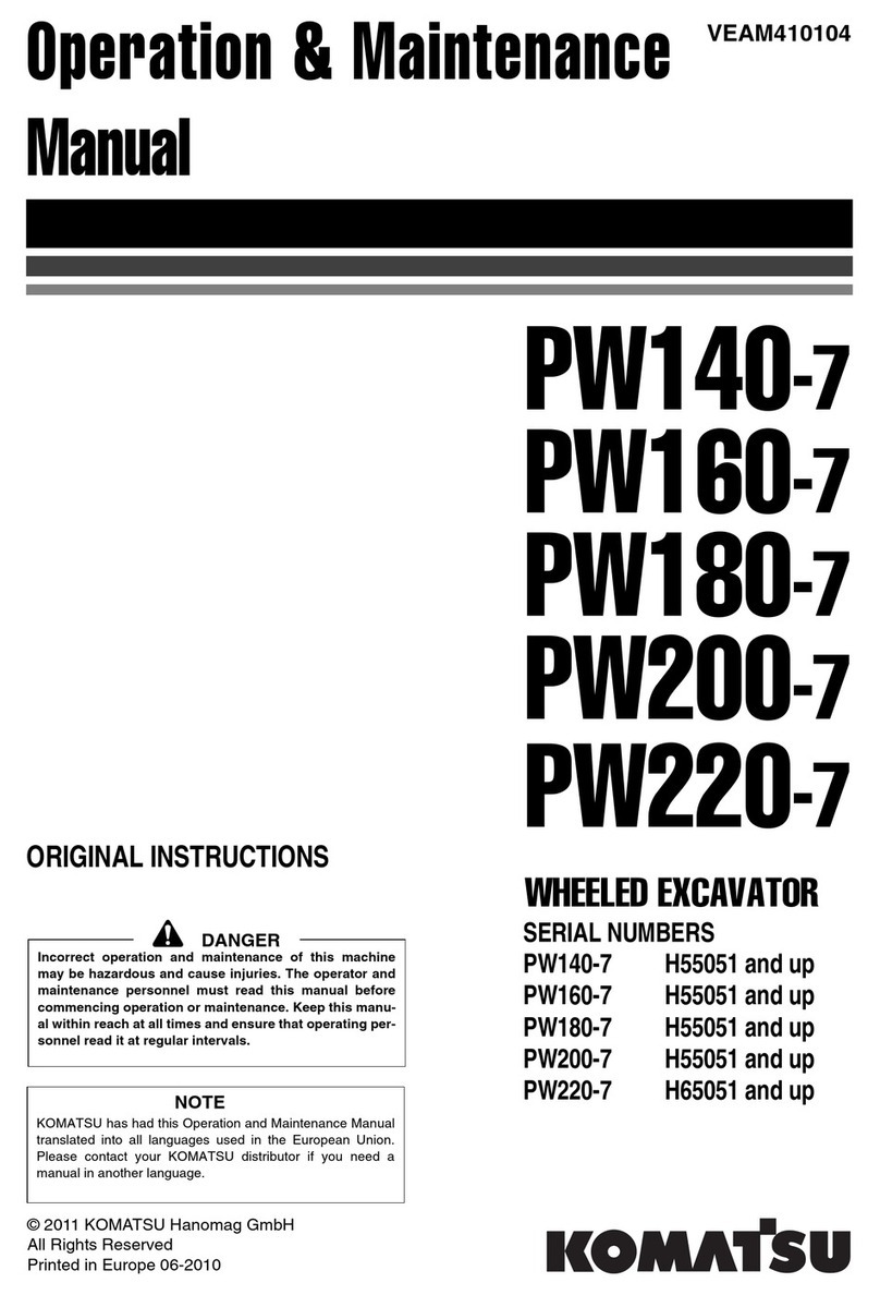 Komatsu PW140-7 Manual