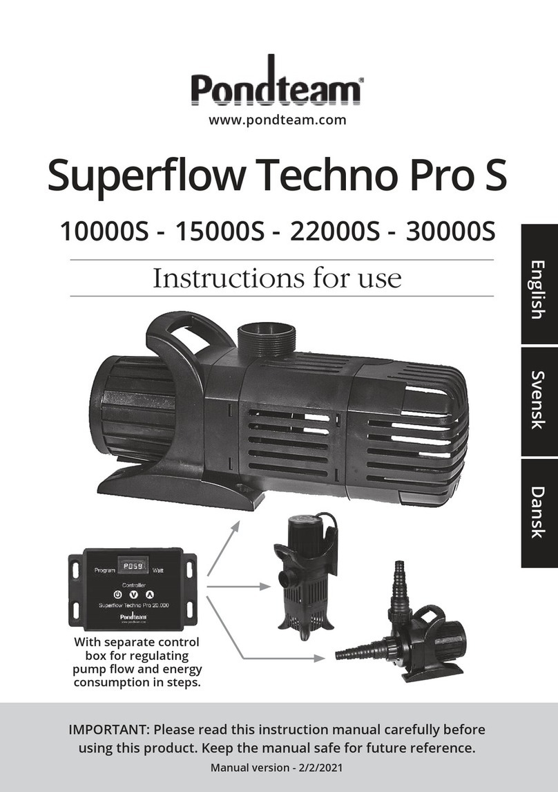PONDTEAM Superflow Techno Pro S Instructions for use