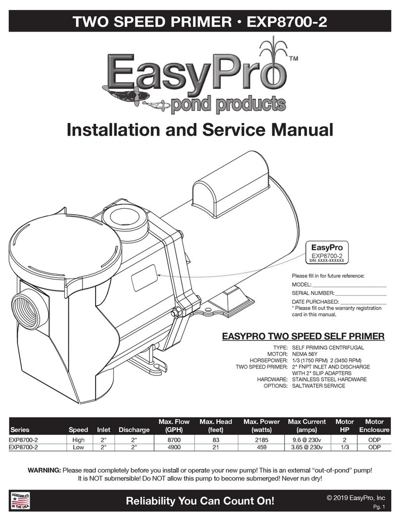 EasyPro EXP8700-2 Series Manual