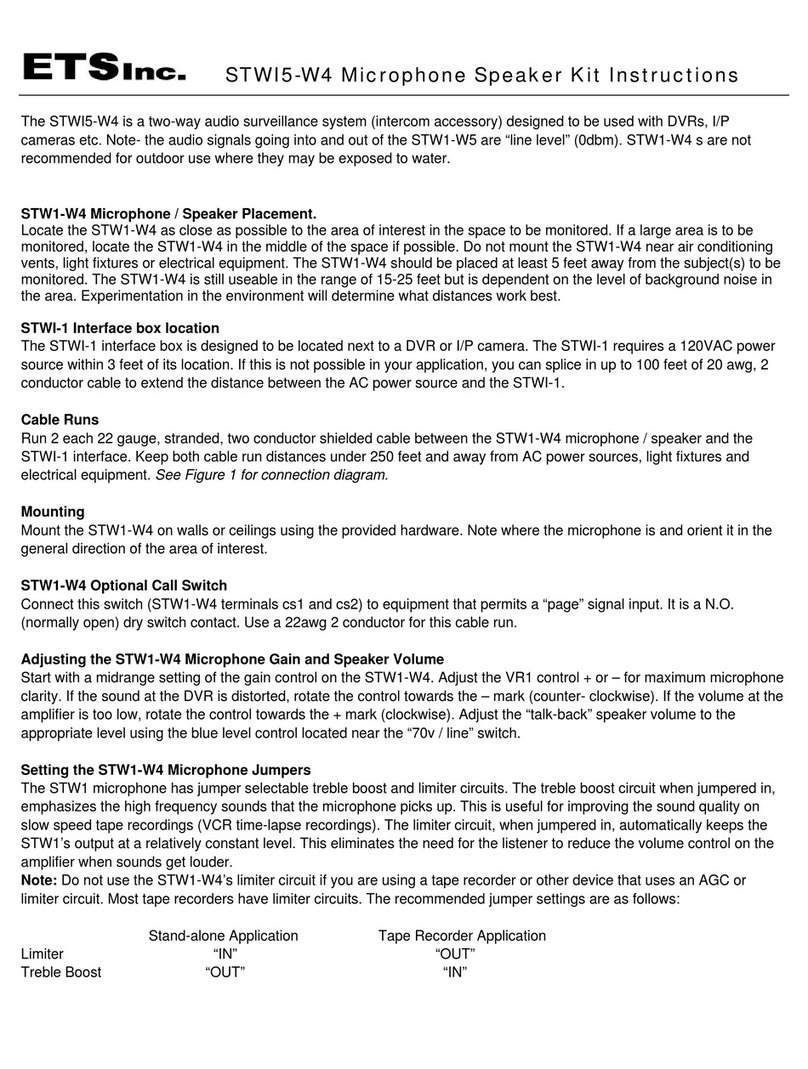 ETS STWI5-W4 instructions