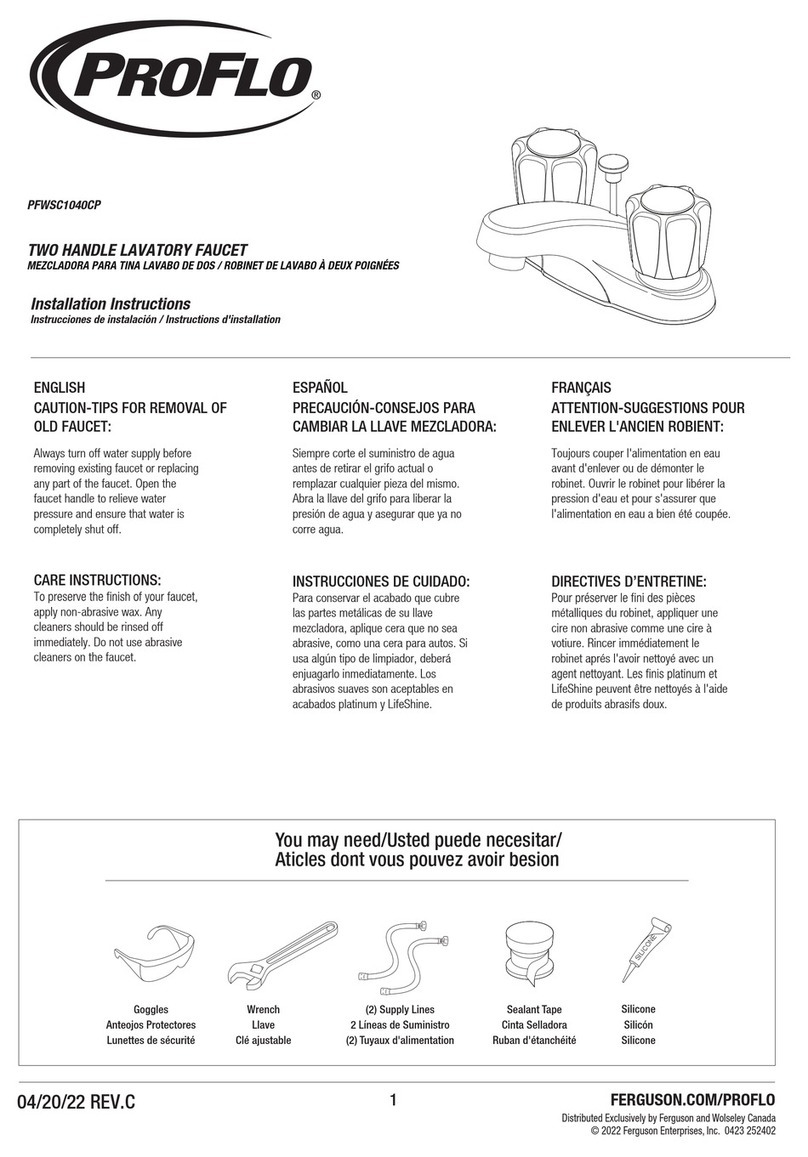 ProFlo PFWSC1040CP installation instructions