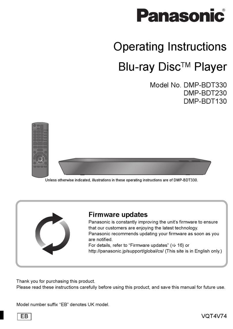 Panasonic DMP-BDT230 User manual