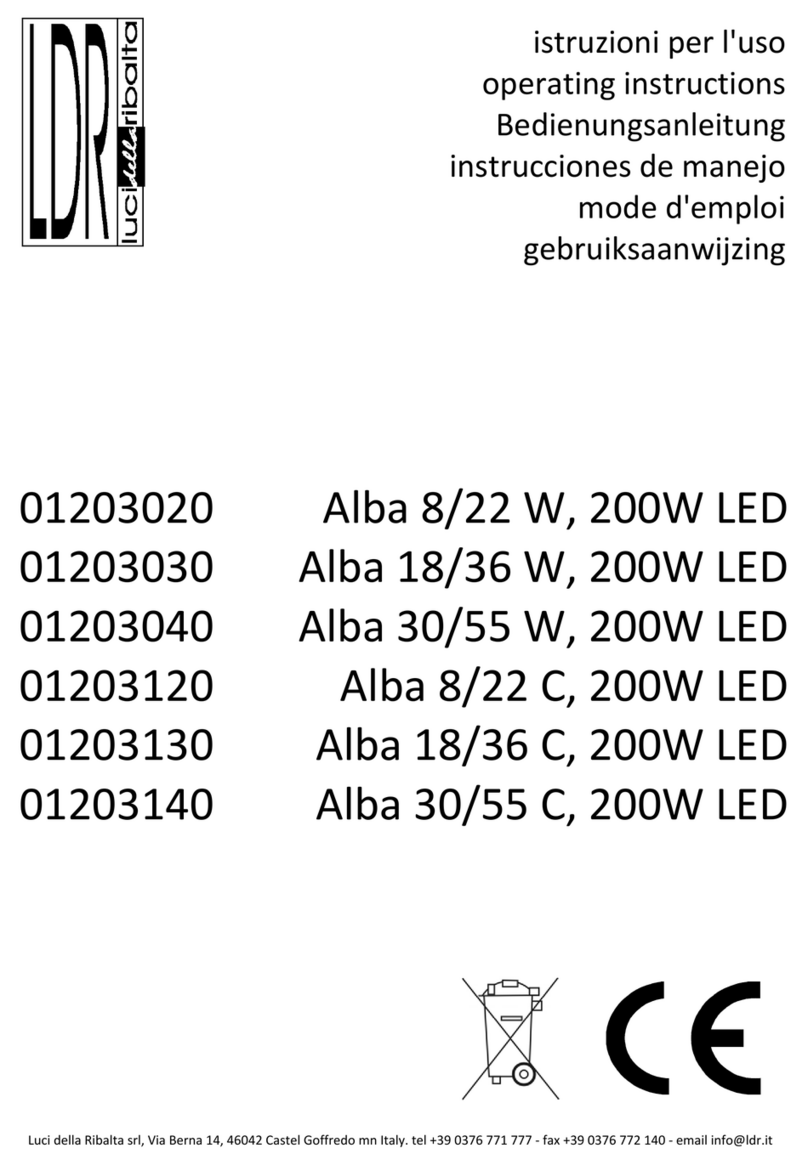 LDR Alba 8/22 W operating instructions