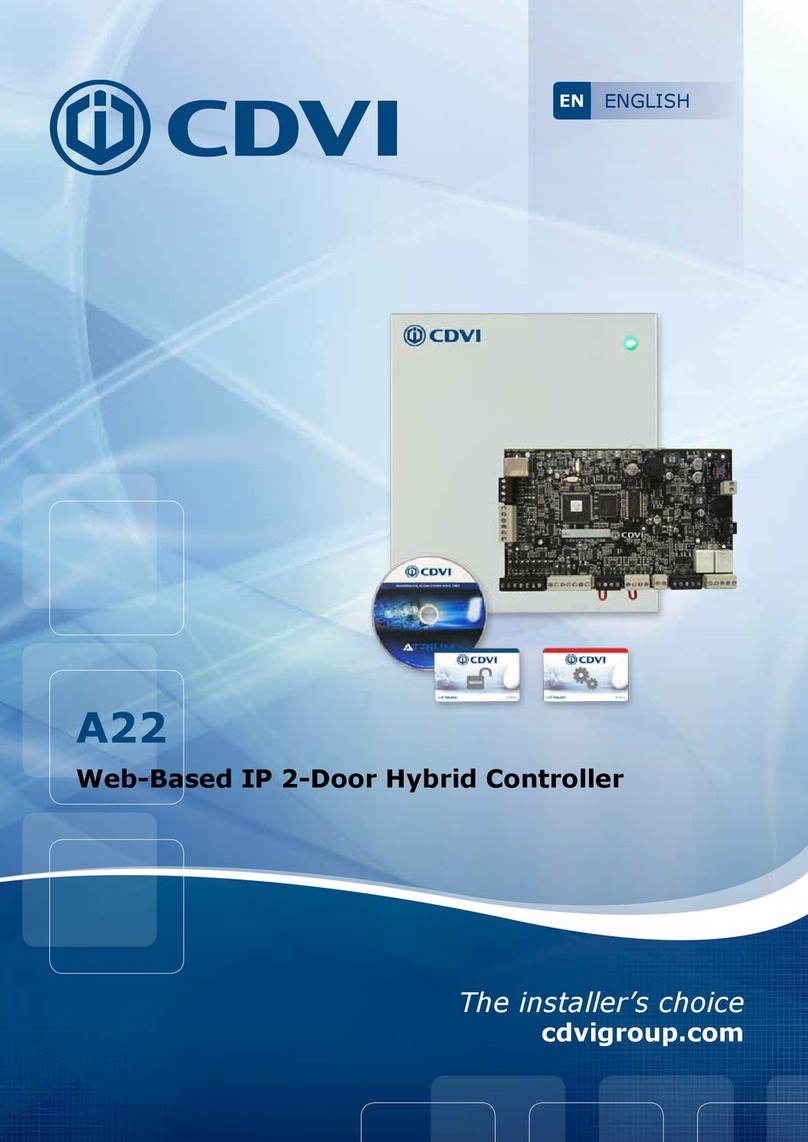 CDVI A22 User manual CDVI A22 User manual