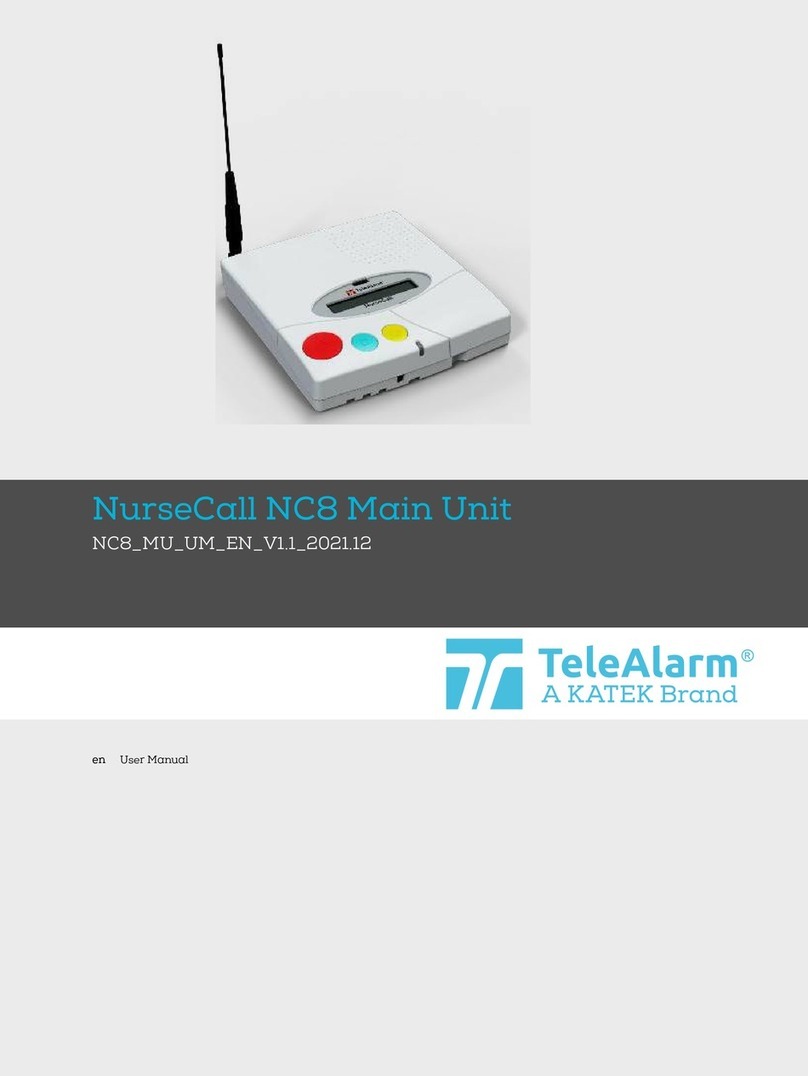 KATEK TeleAlarm NurseCall NC8 user manual