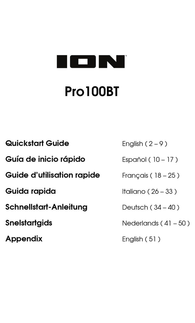 ION Pro100BT User manual