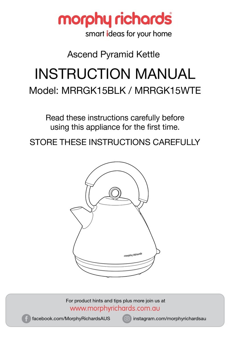 Morphy Richards MRRGK15BLK User manual